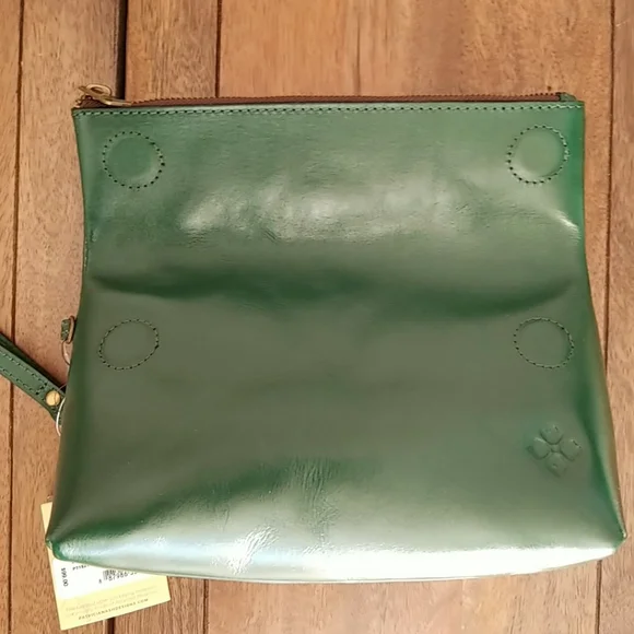 Patricia Nash Valerie Green Leather Clutch - Picture 14 of 15